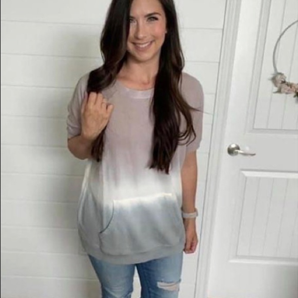 Tie dye shirt with front pocket